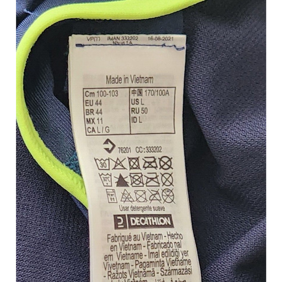 Nabaiji Women Large One Piece Navy Open Back Swimwear - Picture 10 of 11